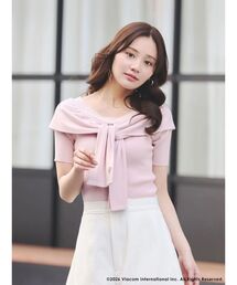 MERCURYDUO | 【EMILY IN PARISコラボ】レイヤードライクツイストニット(ニット/セーター)