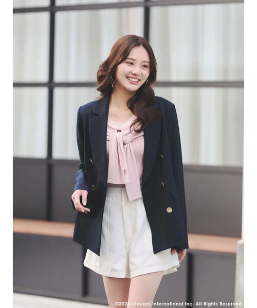 MERCURYDUO(マーキュリーデュオ)の「【EMILY IN PARISコラボ】レイヤードライクツイストニット(ニット/セーター・レディース・ピンク・FREE)」の12枚目の写真