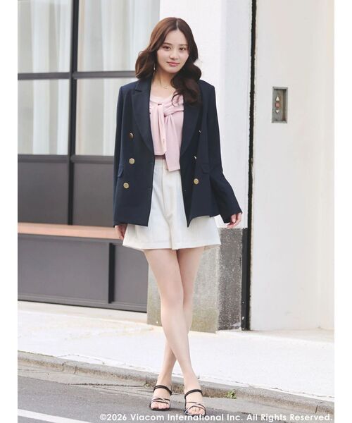 MERCURYDUO(マーキュリーデュオ)の「【EMILY IN PARISコラボ】レイヤードライクツイストニット(ニット/セーター・レディース・ピンク・FREE)」の16枚目の写真