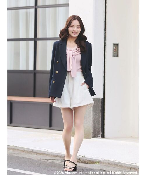 MERCURYDUO(マーキュリーデュオ)の「【EMILY IN PARISコラボ】レイヤードライクツイストニット(ニット/セーター・レディース・ピンク・FREE)」の17枚目の写真