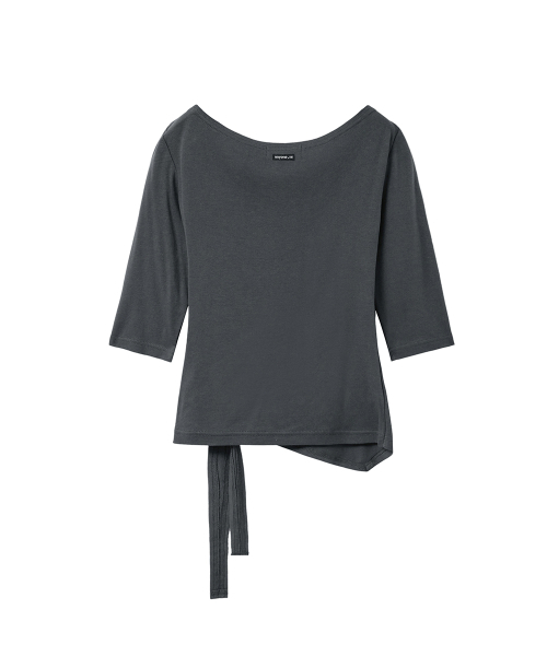 RENSE(レンセ)の「Stud Tie Top Charcoal(Tシャツ/カットソー・レディース・その他・OS)」の3枚目の写真