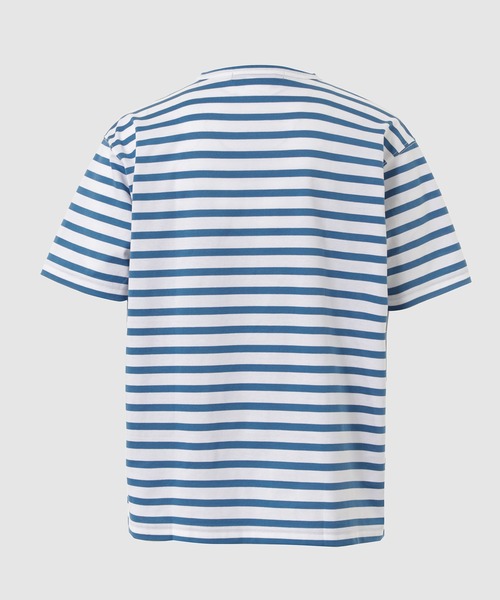 JUNYA WATANABE MAN(ジュンヤワタナベマン)の「COTTON BORDER T-SHIRTS(Tシャツ/カットソー・メンズ・ホワイト×ブルー・S/M/L/XL)」の2枚目の写真