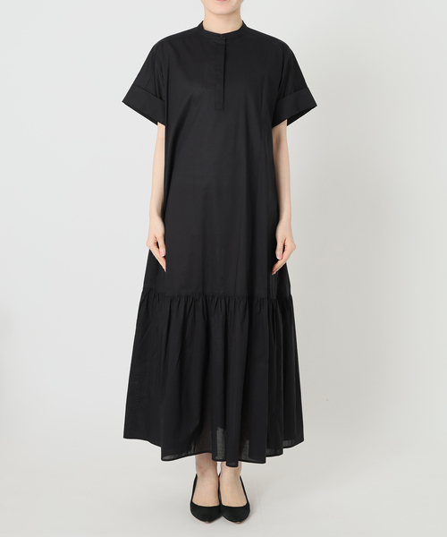 Spick & Span（スピックアンドスパン）の「《追加》ローンティアードマキシワンピース（ワンピース・レディース・ブラウン/ブラック・FREE）」の6枚目の写真