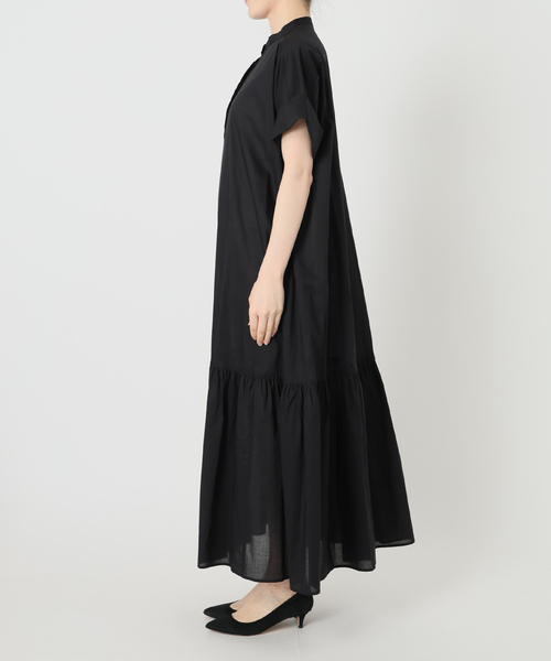 Spick & Span（スピックアンドスパン）の「《追加》ローンティアードマキシワンピース（ワンピース・レディース・ブラウン/ブラック・FREE）」の7枚目の写真