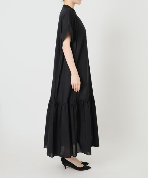 Spick & Span（スピックアンドスパン）の「《追加》ローンティアードマキシワンピース（ワンピース・レディース・ブラウン/ブラック・FREE）」の9枚目の写真