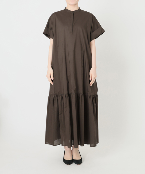 Spick & Span（スピックアンドスパン）の「《追加》ローンティアードマキシワンピース（ワンピース・レディース・ブラウン/ブラック・FREE）」の18枚目の写真