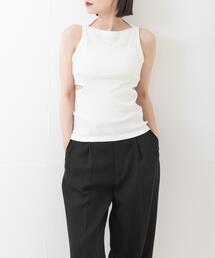 new basic SIDE SLIT RIB TOPS