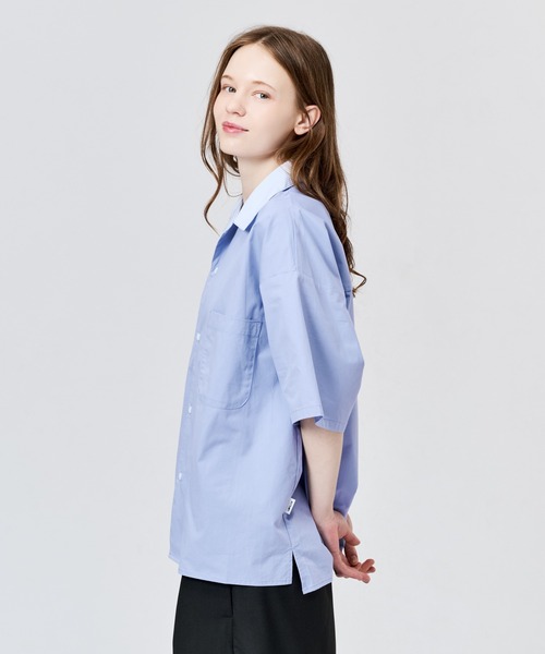 WETTEMPT(ウィテンプト)の「STRIPE COLLAR OPEN S/S SHIRT / ストライプカラーオープンS/Sシャツ(シャツ/ブラウス・メンズ・ブルー/オフホワイト・LARGE/MEDIUM/SMALL)」の20枚目の写真