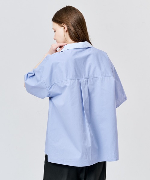 WETTEMPT(ウィテンプト)の「STRIPE COLLAR OPEN S/S SHIRT / ストライプカラーオープンS/Sシャツ(シャツ/ブラウス・メンズ・ブルー/オフホワイト・LARGE/MEDIUM/SMALL)」の21枚目の写真