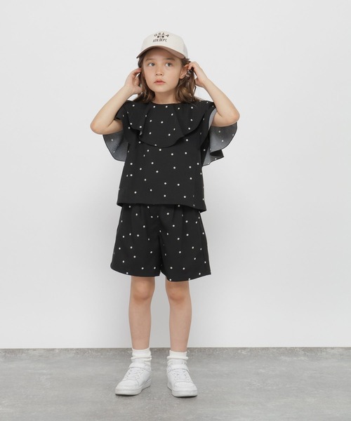 GLOBAL WORK（グローバルワーク）の「リネンライクキュロット/637985（その他パンツ・キッズ・ブラック/アイボリー/ブラウン/ミント/ブルー・140cm/130cm/160cm/150cm）」の6枚目の写真