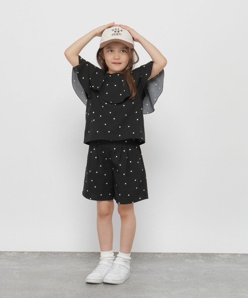 GLOBAL WORK（グローバルワーク）の「リネンライクキュロット/637985（その他パンツ・キッズ・ブラック/アイボリー/ブラウン/ミント/ブルー・140cm/130cm/160cm/150cm）」の7枚目の写真