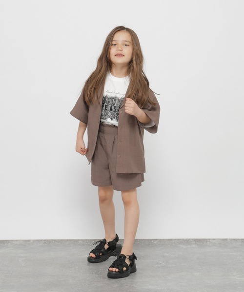 GLOBAL WORK（グローバルワーク）の「リネンライクキュロット/637985（その他パンツ・キッズ・ブラック/アイボリー/ブラウン/ミント/ブルー・140cm/130cm/160cm/150cm）」の12枚目の写真