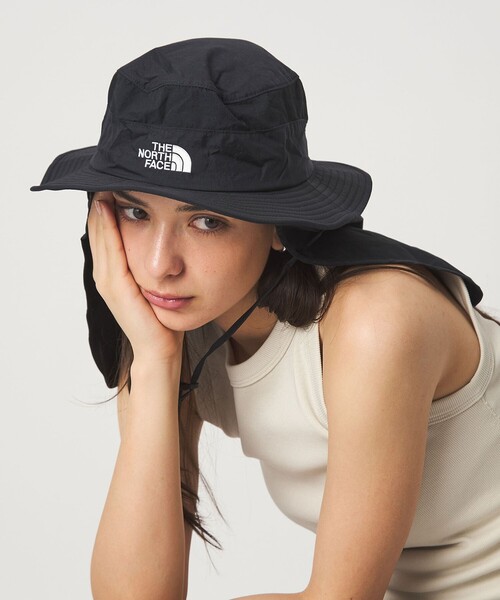 THE NORTH FACE（ザノースフェイス）の「【WEB限定】＜THE NORTH FACE＞サンシールド ハット（ハット・レディース・ブラック/オリーブ/グレー系・M）」の4枚目の写真