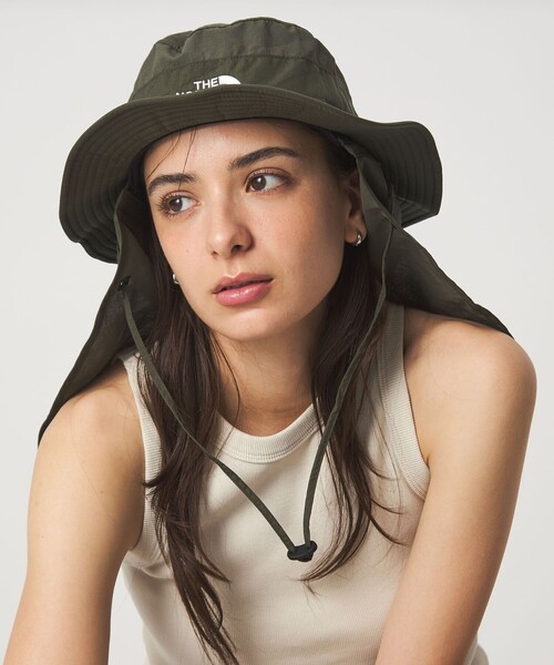 THE NORTH FACE（ザノースフェイス）の「【WEB限定】＜THE NORTH FACE＞サンシールド ハット（ハット・レディース・ブラック/オリーブ/グレー系・M）」の8枚目の写真