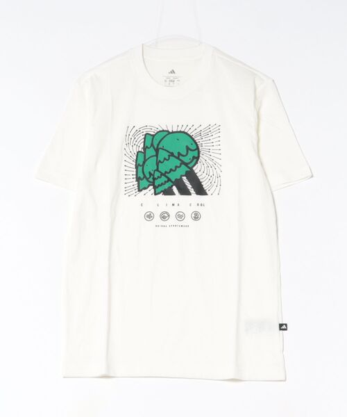 adidas(アディダス)の「《adidas》MCTLOGOTシャツ(Tシャツ/カットソー・メンズ・セージグリーン/オフホワイト・2XL/XL/L/M/S)」の1枚目の写真