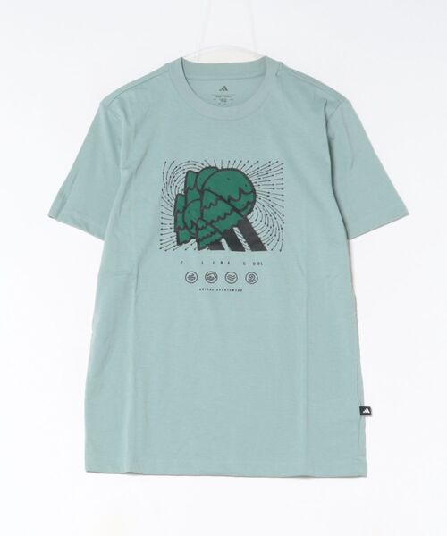 adidas(アディダス)の「《adidas》MCTLOGOTシャツ(Tシャツ/カットソー・メンズ・セージグリーン/オフホワイト・2XL/XL/L/M/S)」の2枚目の写真