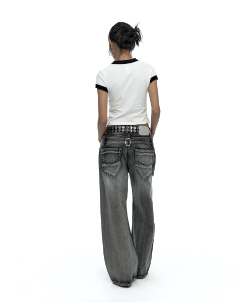 KASHIKO(カシコ)の「Lace Embroidered Ringer Tee White(Tシャツ/カットソー・レディース・その他・MEDIUM/SMALL)」の9枚目の写真