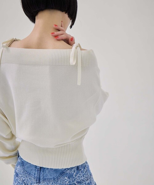 ニット+セーター 2WAY BOLERO KNIT TAN/タン】《STUDIOUS別注》別注2WAY BORELO KNIT TOPS/ツーウェイ