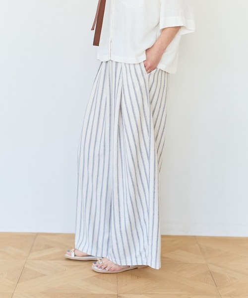 BAYFLOW(ベイフロー)の「リネンタックワイドパンツ(その他パンツ・レディース・キナリ/ブルー系その他/ホワイト系その他・SMALL/MEDIUM)」の19枚目の写真