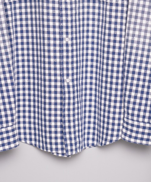 MASU（エムエーエスユー）の「【M A S U】FADED SPARKLING PLAID SHIRT（シャツ/ブラウス・メンズ・ブラック/ブルー・46/48）」の4枚目の写真