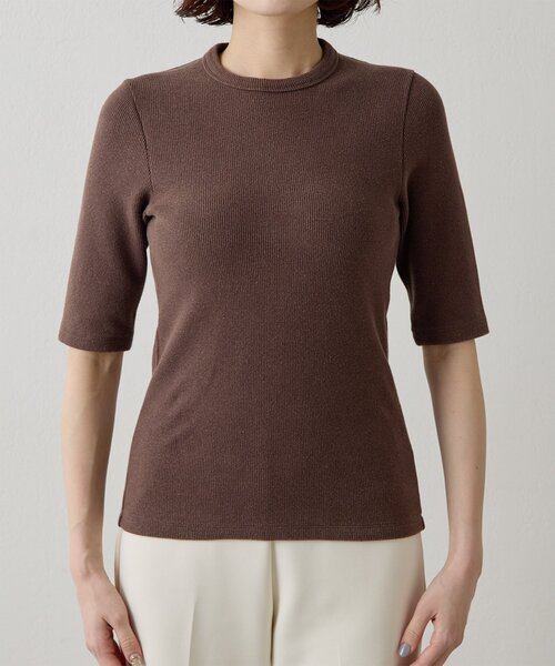 Whim Gazette(ウィムガゼット)の「ヴィンテージテレコTシャツ(Tシャツ/カットソー・レディース・カーキ/オフホワイト/ブラウン/ベージュ・FREE)」の13枚目の写真