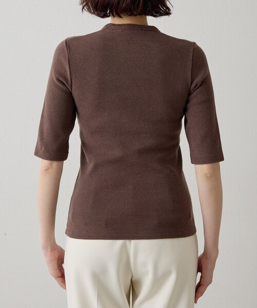 Whim Gazette(ウィムガゼット)の「ヴィンテージテレコTシャツ(Tシャツ/カットソー・レディース・カーキ/オフホワイト/ブラウン/ベージュ・FREE)」の15枚目の写真