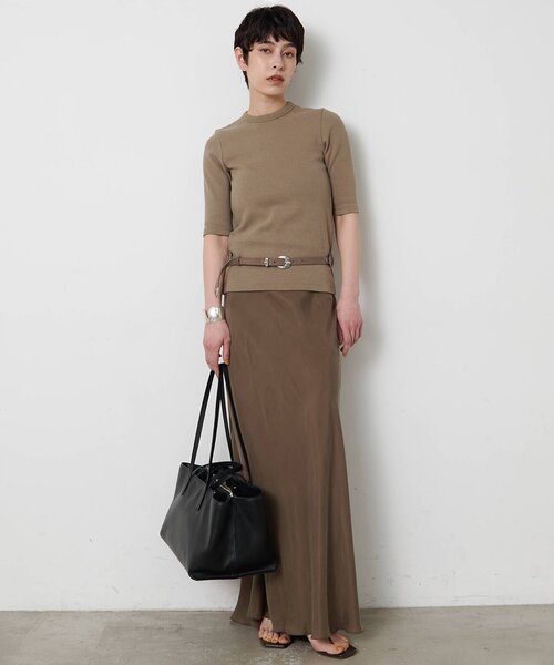 Whim Gazette(ウィムガゼット)の「ヴィンテージテレコTシャツ(Tシャツ/カットソー・レディース・カーキ/オフホワイト/ブラウン/ベージュ・FREE)」の10枚目の写真