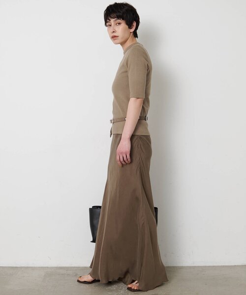 Whim Gazette(ウィムガゼット)の「ヴィンテージテレコTシャツ(Tシャツ/カットソー・レディース・カーキ/オフホワイト/ブラウン/ベージュ・FREE)」の5枚目の写真