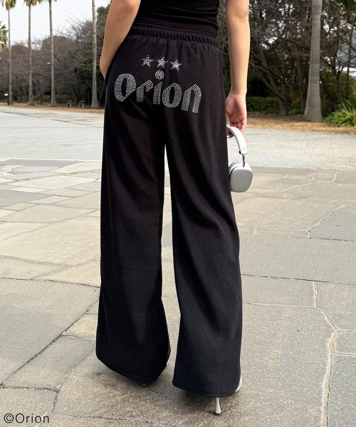 SPIRALGIRL(スパイラルガール)の「【Orion/オリオン】ラインストーンロゴパイルパンツ(その他パンツ・レディース・ベージュ/ブラック・FREE)」の21枚目の写真