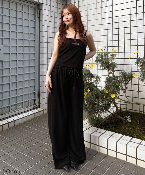 SPIRALGIRL(スパイラルガール)の「【Orion/オリオン】ラインストーンロゴパイルパンツ(その他パンツ・レディース・ベージュ/ブラック・FREE)」の13枚目の写真