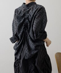 ear PAPILLONNER | バックドロストシアーシャツ【SUM1 STYLE】(シャツ/ブラウス)