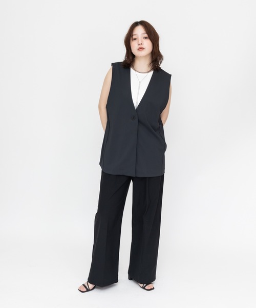 meeny miny(ミーニーマイニー)の「【meeny miny】【日本製/接触冷感/360°ストレッチ】【伸洗シリーズ】脚軽(あしかる)easyパンツ(その他パンツ・レディース・チャコールグレー/グレー/ブラック・SMALL/MEDIUM/LARGE)」の15枚目の写真