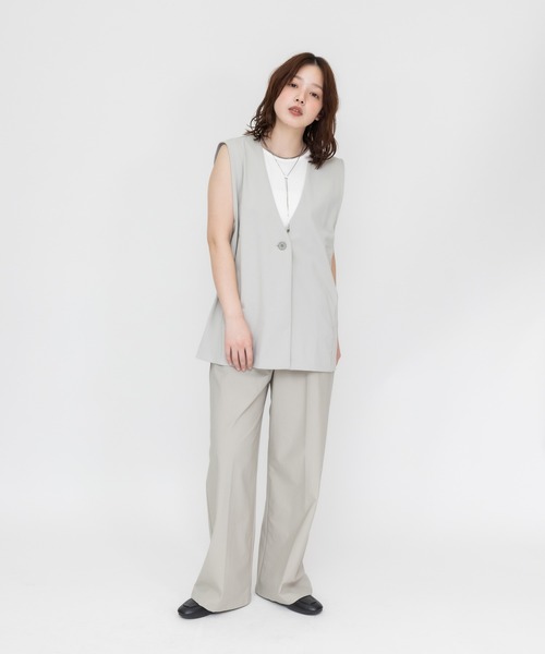 meeny miny(ミーニーマイニー)の「【meeny miny】【日本製/接触冷感/360°ストレッチ】【伸洗シリーズ】脚軽(あしかる)easyパンツ(その他パンツ・レディース・チャコールグレー/グレー/ブラック・SMALL/MEDIUM/LARGE)」の11枚目の写真
