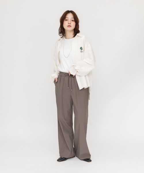 meeny miny(ミーニーマイニー)の「【meeny miny】【日本製/接触冷感/360°ストレッチ】【伸洗シリーズ】脚軽(あしかる)easyパンツ(その他パンツ・レディース・チャコールグレー/グレー/ブラック・SMALL/MEDIUM/LARGE)」の8枚目の写真