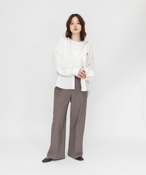 meeny miny(ミーニーマイニー)の「【meeny miny】【日本製/接触冷感/360°ストレッチ】【伸洗シリーズ】脚軽(あしかる)easyパンツ(その他パンツ・レディース・チャコールグレー/グレー/ブラック・SMALL/MEDIUM/LARGE)」の7枚目の写真
