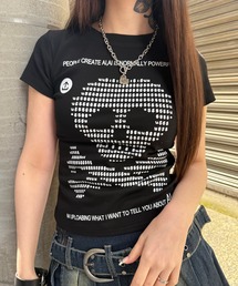 Figments | ボーダースカルＴ(Tシャツ/カットソー)