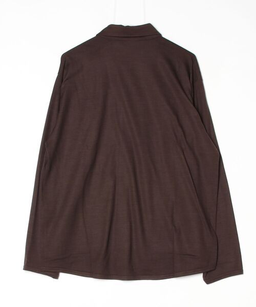 fridge（フリッジ）の「【ANDER】アンダー MERINO WOOL SHIRT（シャツ/ブラウス・メンズ・カーキ/ブラウン/グレー・3/2）」の4枚目の写真