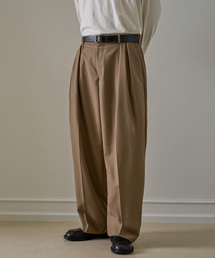 TRIP LE SENS（トリップ ル センス）の「カスタムピンタックカーブドワイドスラックス_ベージュ_グローバル（スラックス）」