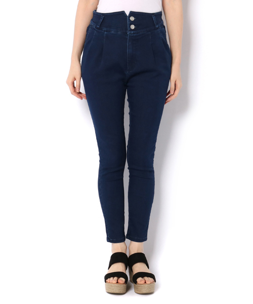 Discoat Parisien（ディスコートパリシアン）の「デニムハイウエストスキニー（デニムパンツ・レディース・ブルー/ネイビー・X-SMALL/SMALL/MEDIUM/LARGE）」の2枚目の写真