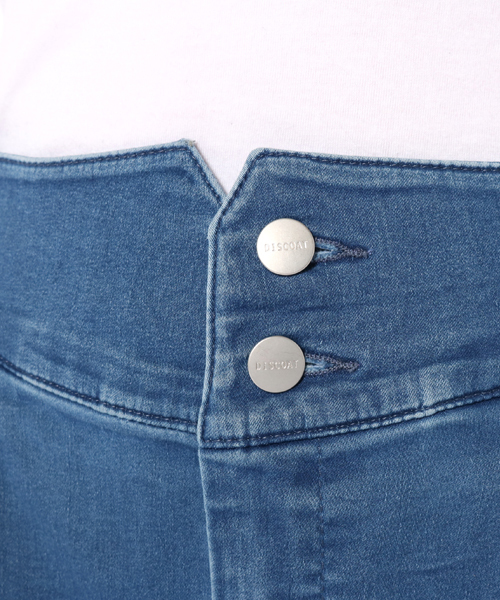 Discoat Parisien（ディスコートパリシアン）の「デニムハイウエストスキニー（デニムパンツ・レディース・ブルー/ネイビー・X-SMALL/SMALL/MEDIUM/LARGE）」の13枚目の写真
