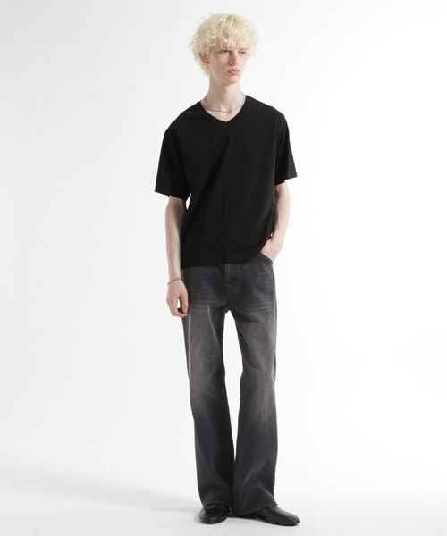 HARE(ハレ)の「リミナルストレートデニムパンツ(HARE)(デニムパンツ・メンズ・ネイビー/ブラック/グレー/ブルー・SMALL/MEDIUM/LARGE)」の6枚目の写真