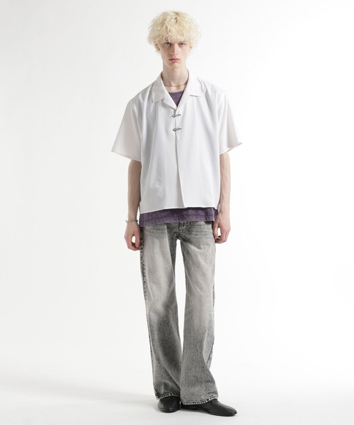 HARE(ハレ)の「リミナルストレートデニムパンツ(HARE)(デニムパンツ・メンズ・ネイビー/ブラック/グレー/ブルー・SMALL/MEDIUM/LARGE)」の9枚目の写真
