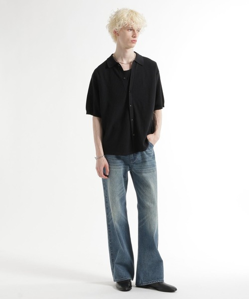 HARE(ハレ)の「リミナルストレートデニムパンツ(HARE)(デニムパンツ・メンズ・ネイビー/ブラック/グレー/ブルー・SMALL/MEDIUM/LARGE)」の11枚目の写真
