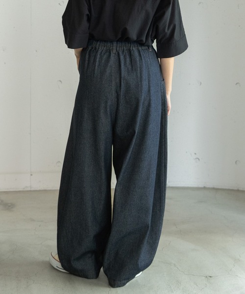 POU DOU DOU（プードゥドゥ）の「ボリュームタックパンツ（その他パンツ・レディース・ベージュ/ネイビー/インディゴブルー/ミント・3）」の8枚目の写真