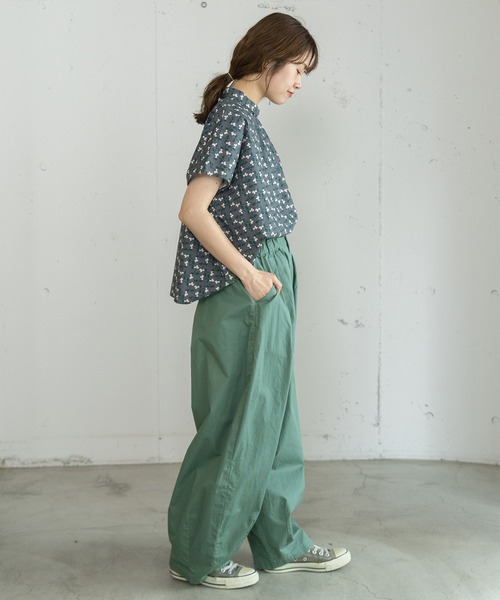 POU DOU DOU（プードゥドゥ）の「ボリュームタックパンツ（その他パンツ・レディース・ベージュ/ネイビー/インディゴブルー/ミント・3）」の11枚目の写真