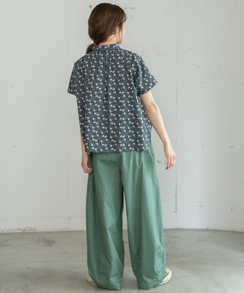 POU DOU DOU（プードゥドゥ）の「ボリュームタックパンツ（その他パンツ・レディース・ベージュ/ネイビー/インディゴブルー/ミント・3）」の12枚目の写真