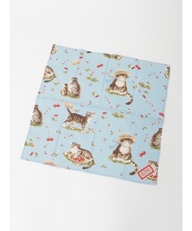 KARL HELMUT（カールヘルム）の「さくらんぼの丘のねこプリントバンダナ（バンダナ/スカーフ）」