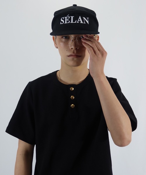 SELAN（セラン）の「【ユニセックス】金ボタンリブヘンリーネックTシャツ/SELANオリジナル（Tシャツ/カットソー・メンズ・ブラック/ホワイト/グレー・MEDIUM/LARGE）」の19枚目の写真