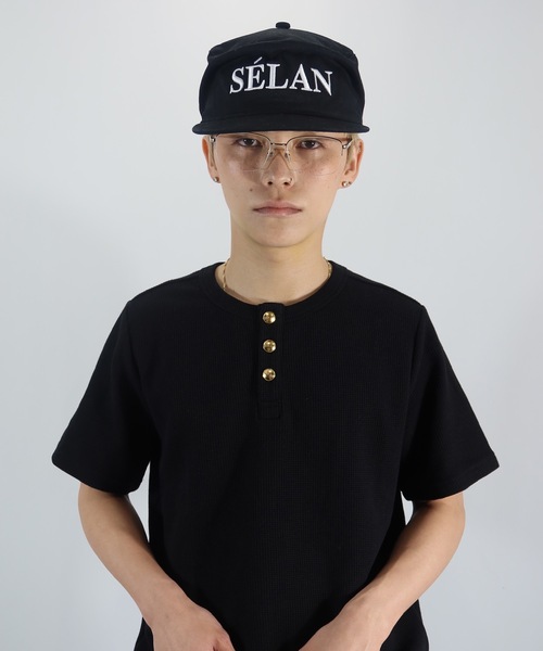 SELAN（セラン）の「【ユニセックス】金ボタンリブヘンリーネックTシャツ/SELANオリジナル（Tシャツ/カットソー・メンズ・ブラック/ホワイト/グレー・MEDIUM/LARGE）」の21枚目の写真