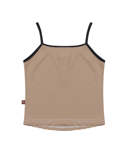 S'EST(エスイーエスティー)の「Star Stripe Sleeveless Brown(Tシャツ/カットソー・レディース・ブラウン・SMALL)」の2枚目の写真